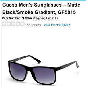 Guess men’s sunglasses- black Matte finish